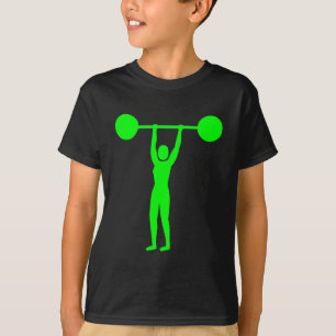 Weight Lifting 02 - Green T-Shirt