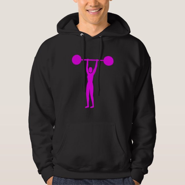 Weight Lifting 02 - Magenta Hoodie (Front)