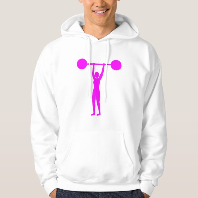 Weight Lifting 02 - Magenta Hoodie (Front)