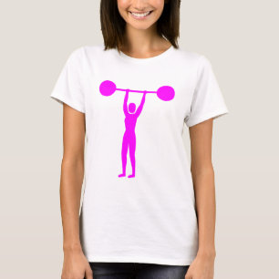 Weight Lifting 02 - Magenta T-Shirt