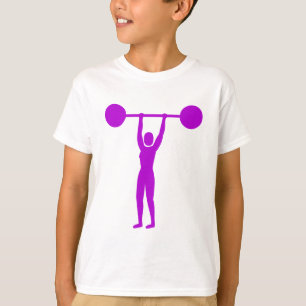 Weight Lifting 02 - Purple T-Shirt