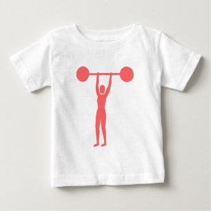 Weight Lifting 02 - Tropical Pink Baby T-Shirt