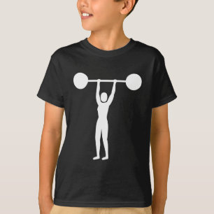 Weight Lifting 02 - White T-Shirt