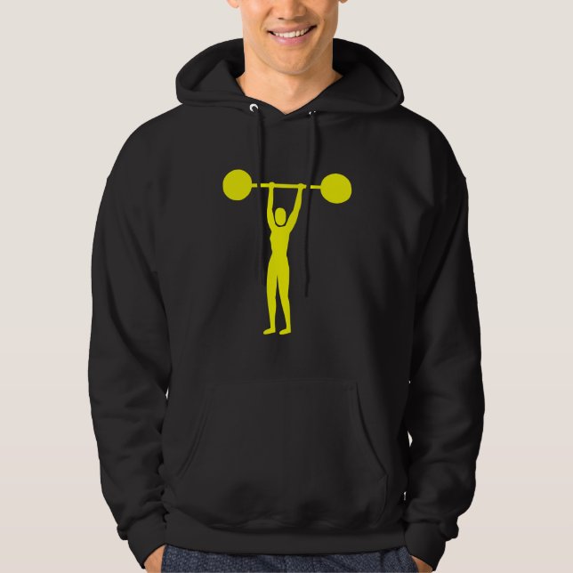 Weight Lifting 02 - Yellow Hoodie (Front)