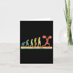 Weight Lifting Bodybuilding Fitness Gift Tee Card