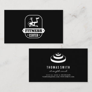 Weight Lifting   Fitness   Personal Trainer Business Card