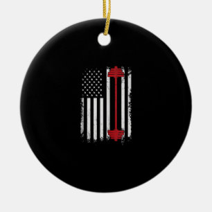 Weight Lifting Flat Gifts Workout, Gym Lover Ceramic Tree Decoration