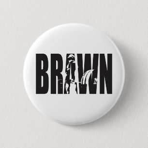 "Weight lifting" Motivation - BRAWN 6 Cm Round Badge