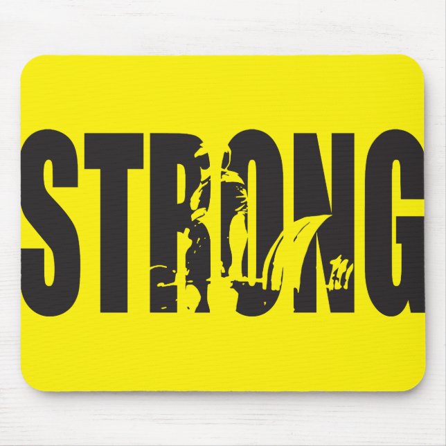 Weight Lifting Motivation - STRONG Mouse Mat (Front)