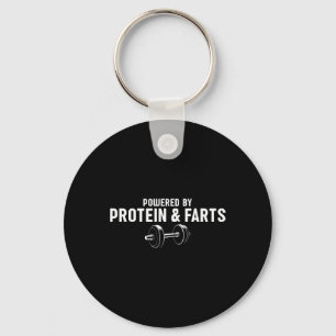 Weight Lifting Powered By Protein And Farts  Key Ring