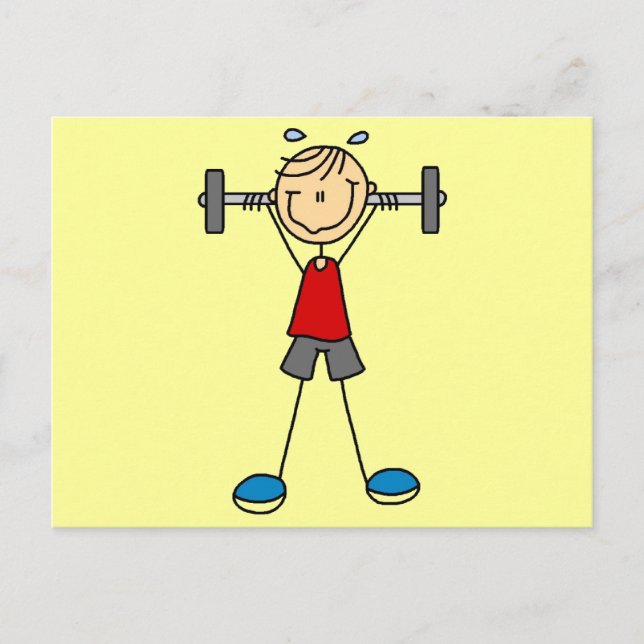 Weight Lifting Tshirts and Gifts Postcard (Front)