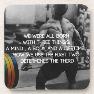 "Weight lifting" Workout Motivational Coaster