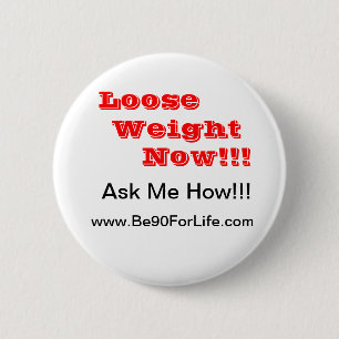 Weight Lose Water 6 Cm Round Badge
