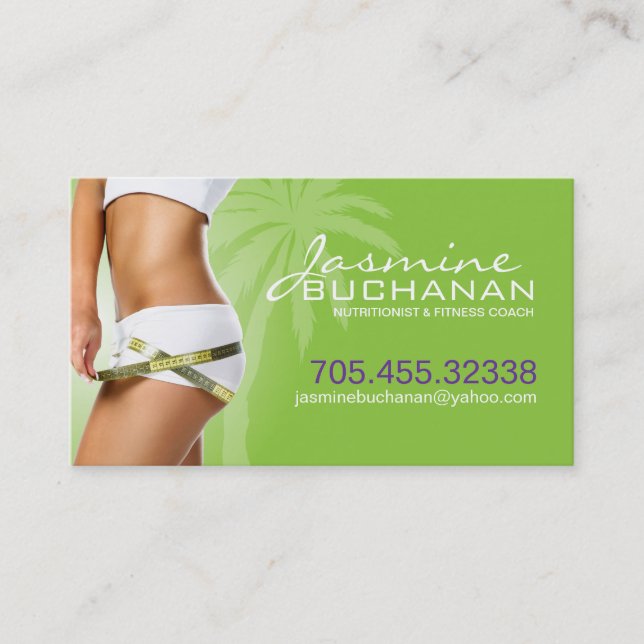 Weight Loss Business Card Template (Front)