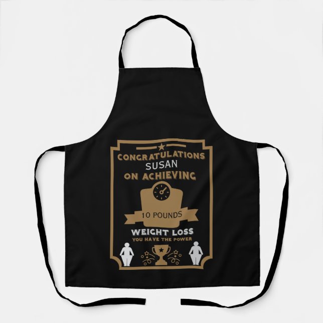 Weight Loss Congratulation Apron (Front)