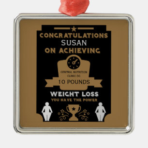 Weight Loss Congratulation Metal Tree Decoration