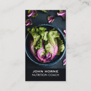 Weight Loss Consultant Dietician Nutrition Coach Business Card