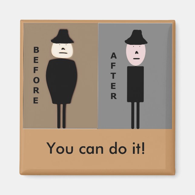 Weight Loss Encouragement Magnet (Front)