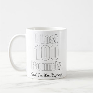 Weight Loss Gifts I Lost 100 Pounds Milestone Coffee Mug