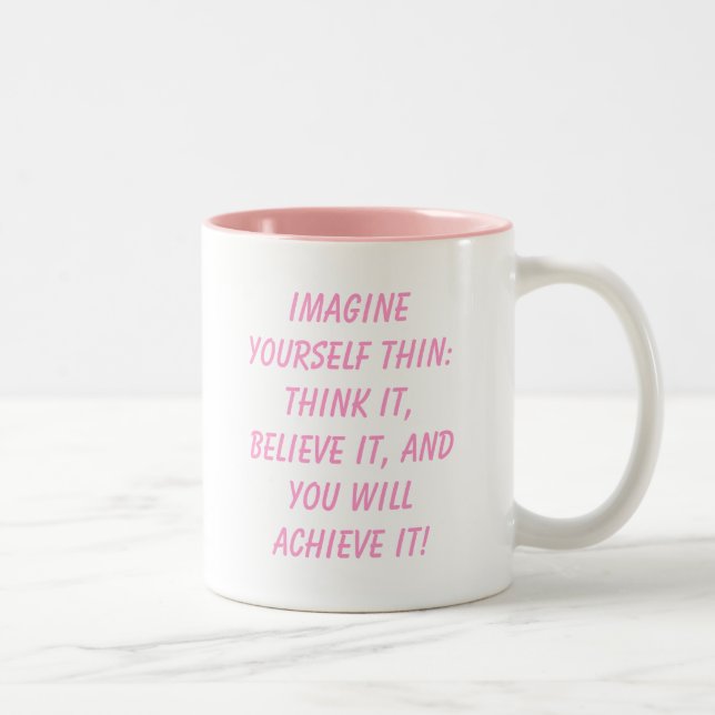Weight Loss Inspiration Two-Tone Coffee Mug (Right)