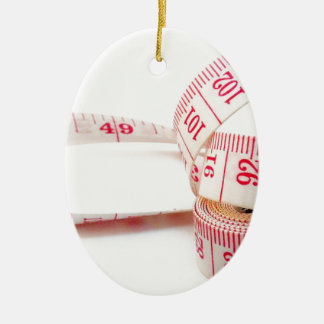 Weight Loss Measuring Tape Ceramic Tree Decoration