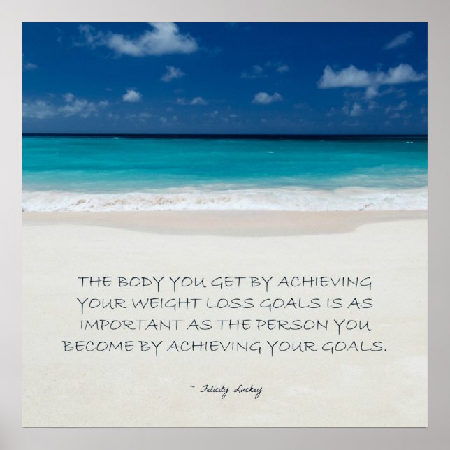 Weight Loss Motivation: Beach Ready 18 Poster (Front)