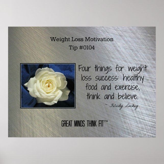 Weight Loss Motivation Poster Tip #0104 (Front)