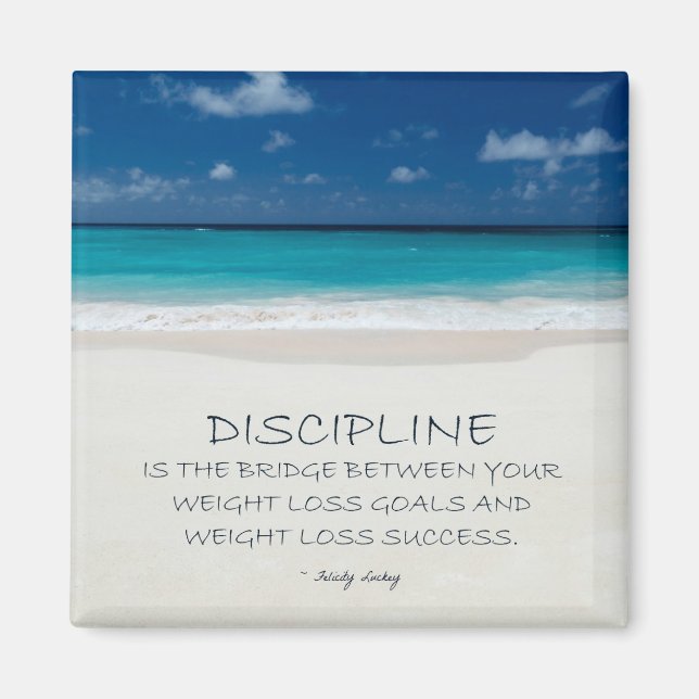 Weight Loss Motivational Magnet: Beach 03 Magnet (Front)