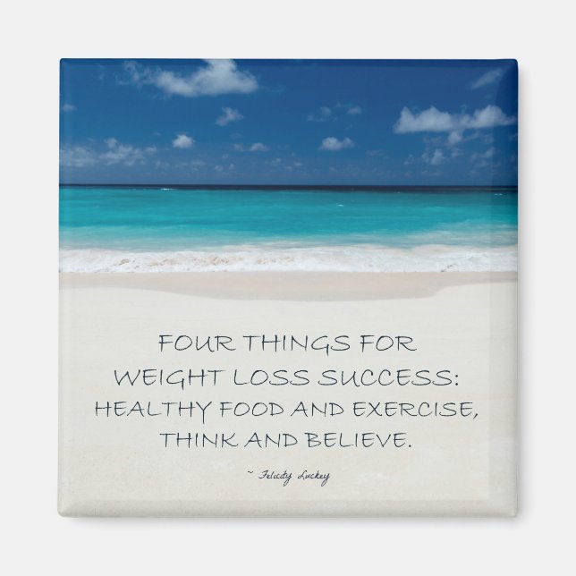 Weight Loss Motivational Magnet: Beach 10 Magnet (Front)