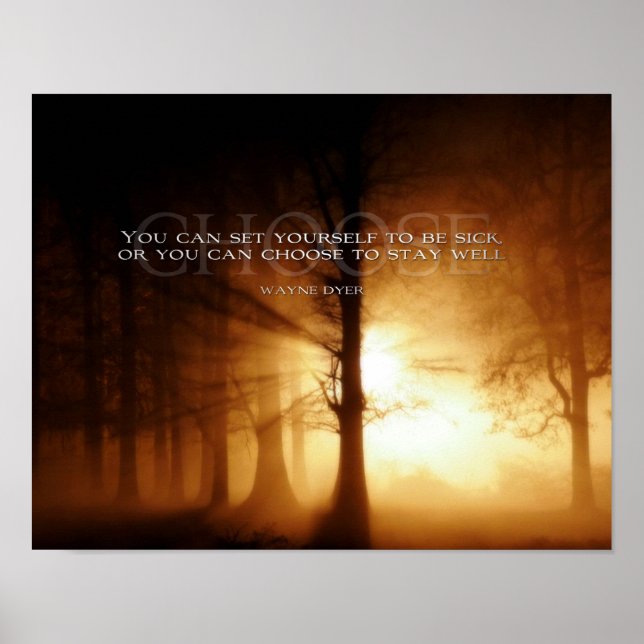 Weight Loss Motivational Quotes Poster--Choose Poster (Front)