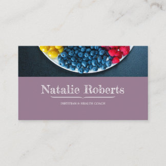 Weight Loss Nutrition Coach Appointment Business Card