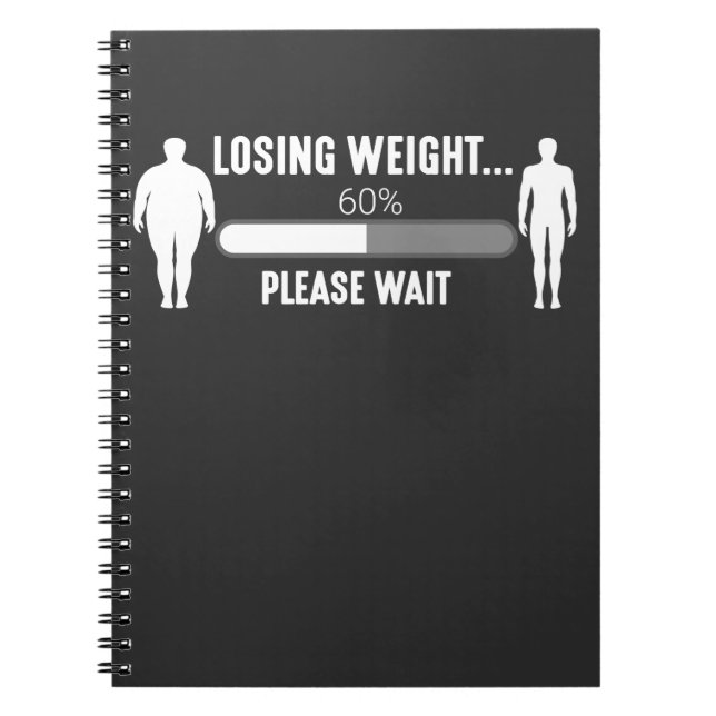 Weight Loss Overweight Fitness Diet Motivation Notebook (Front)