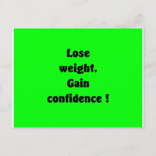 Weight loss postcard