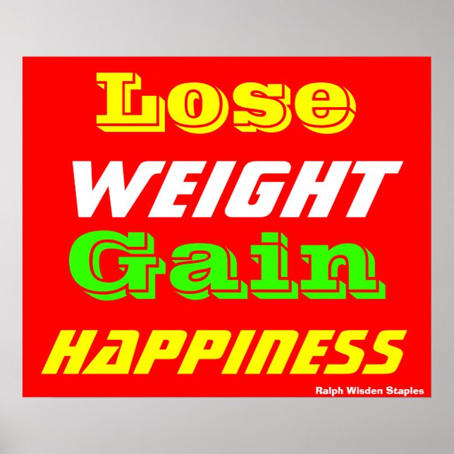 Weight loss poster (Front)
