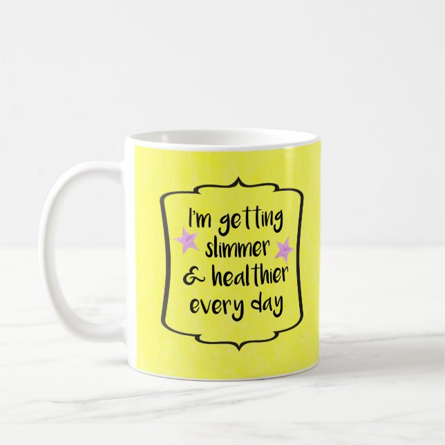 Weight Loss Success Celebration Motivation Quote Coffee Mug (Left)