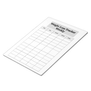 Weight Loss Tracker Notepad