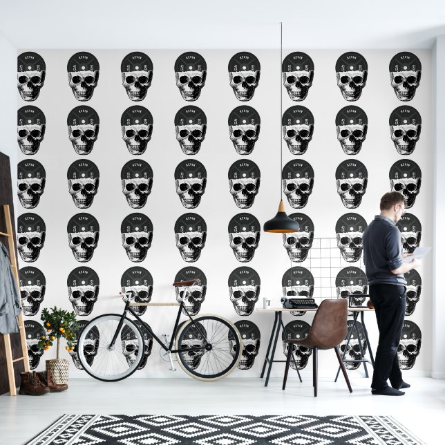 Weight Plate Skull Training Fitness Bodybuilding  Wallpaper (Living Room)