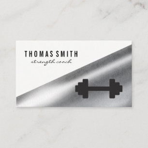 Weight Scale Metallic Business Card