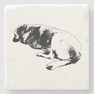 Weight Settled Into Peace Stone Coaster