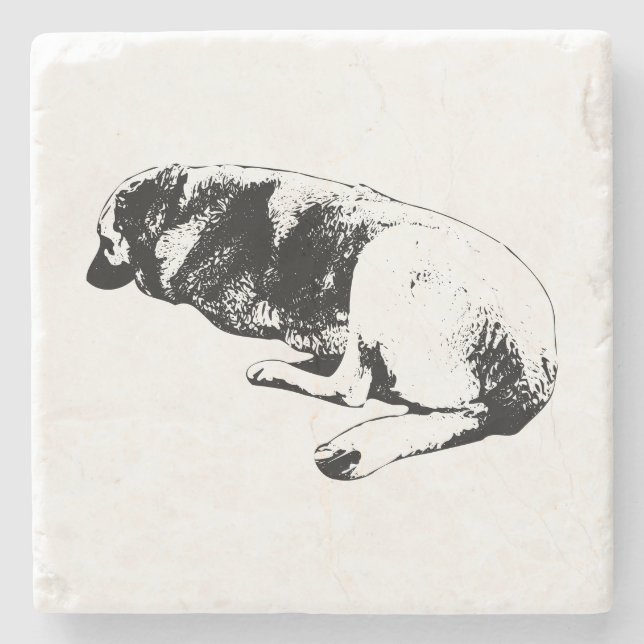 Weight Settled Into Peace Stone Coaster (Front)