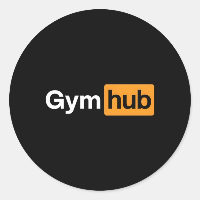 Weight Sports Gym Hub Gym Workout Fitness Classic Round Sticker (Front)