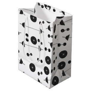 Weight Training Fitness Dumbbell Bodybuilding Medium Gift Bag