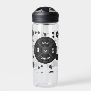 Weight Training Fitness Dumbbell Bodybuilding Name Water Bottle