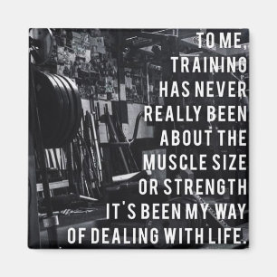 Weight Training Inspirational Words Magnet
