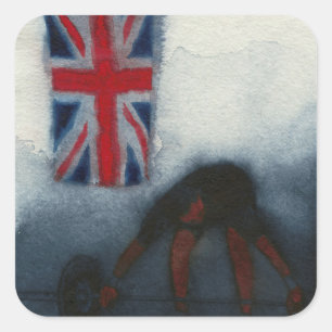 Weightlifter 2010 square sticker