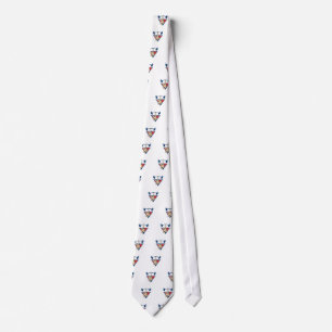 Weightlifter Lifting Barbell Weights Retro Tie