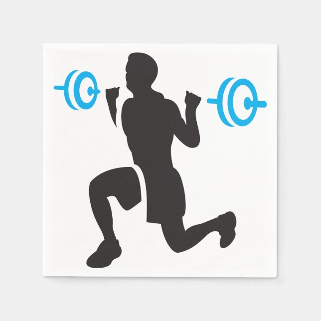 Weightlifter Paper Napkins (Front)