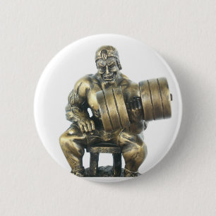 Weightlifting 6 Cm Round Badge