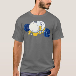Weightlifting Accident Gym Funny Egg T-Shirt
