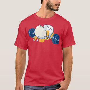 Weightlifting Accident Gym Funny Egg T-Shirt